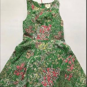 Anthropologie Maeve green dress